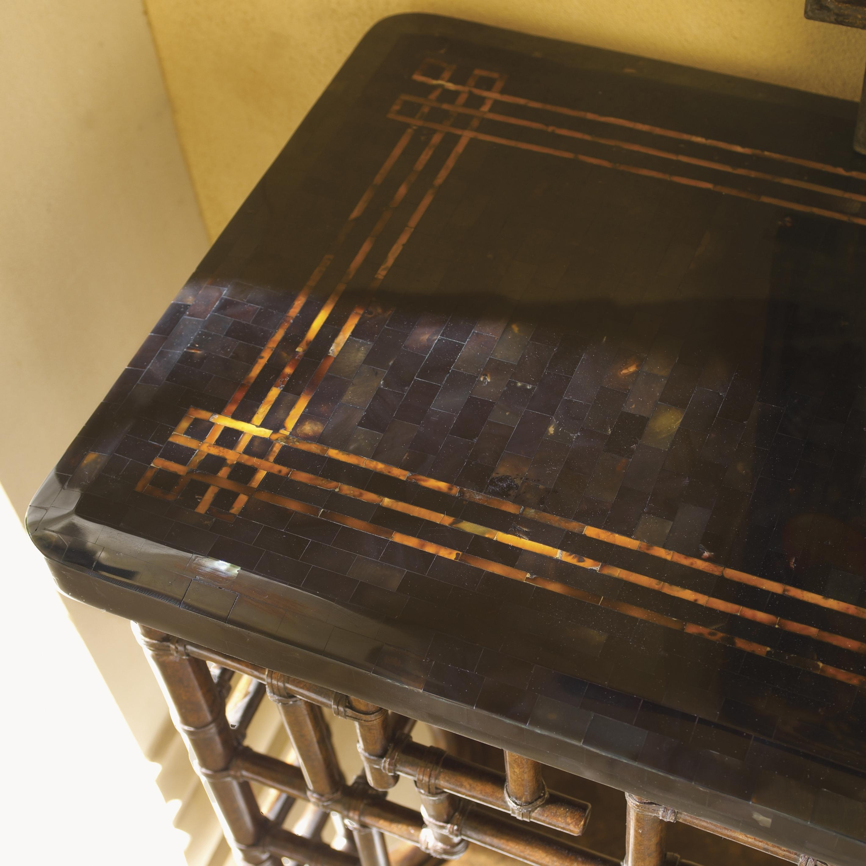 Tommy Bahama Home Royal Kahala 538869 Rattan & Leather Mystic Console